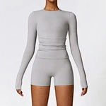 long sleeve workout set